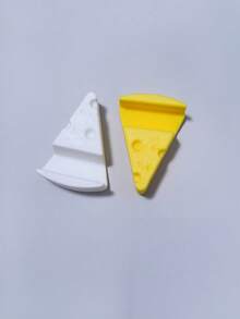 2pcs Cheese Shaped Phone Stand With Keychain Pendant, Desktop Ornament, Lightweight Portable Phone Holder - A - View 6