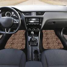 4pcs Crown Print Car Floor Mats - Universal Polyester Material, Suitable For Sedan/Coupe/SUV, All-Weather Non-Slip Interior Accessory - A - View 9