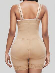 1 buah Jumpsuit Pembentuk Tubuh Wanita, Celana Pendek Pengontrol Perut Pinggang Tinggi dan Pakaian Pembentuk Pinggang, Cocok untuk Berbagai Acara - Khaki - View 5