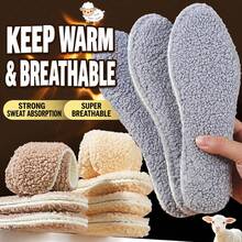 Warm Plush Shoe Insoles, Soft Memory Foam Shoe Pads, Trimmable Warm Shoe Insoles; Suitable For High Heels And Flat Shoes, Sweat-Absorbent And Breathable, Washable And Replaceable, Suitable For Winter, Travel And Daily Wear - Multicolor - View 7