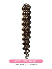 WOWANGEL 6 PCS 14-24 Inch Miracle Knots Crochet Human Hair, 1B/27 HighLight 100% P Human Hair, Multi-Texture Curly Human Hair Extensions Soft And SOFT Feather Crochet Hair, Suitable For Festivals, Parties, Daily Wear - S1/27 - View 3