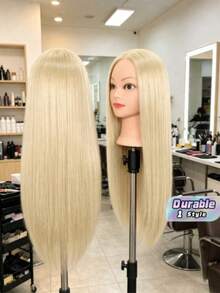 Hairdresser Training Mannequin Head, For Hairdresser Practice Hairstyle Design Training (Stand Not Included) - 1PC - View 1
