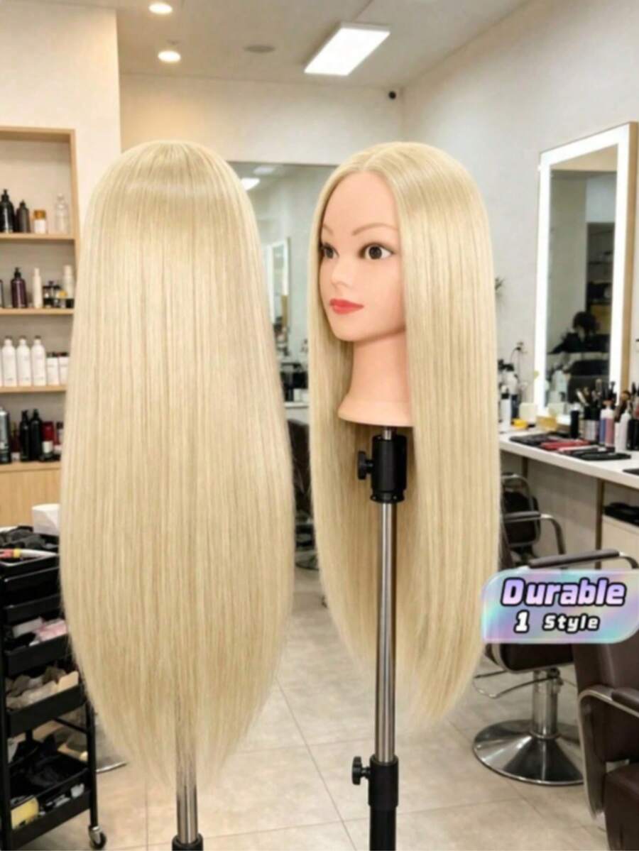 Hairdresser Training Mannequin Head, For Hairdresser Practice Hairstyle Design Training (Stand Not Included) - 1PC - View 1