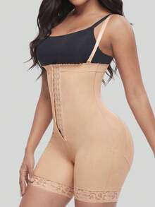1 buah Jumpsuit Pembentuk Tubuh Wanita, Celana Pendek Pengontrol Perut Pinggang Tinggi dan Pakaian Pembentuk Pinggang, Cocok untuk Berbagai Acara - Khaki - View 4