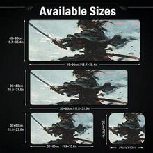 1pc Dark Fantasy Dragon Gaming Mouse Pad, Black Gray Red Abstract Warrior Artwork, Large Extended Desk Mat For Keyboard And Mouse, Non-Slip Computer Desk Pad For Gaming Room And Office Setup - View 5