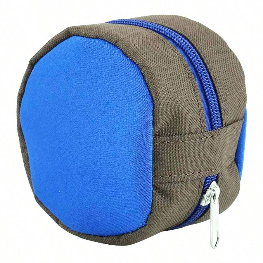 Fly Fishing Reel Pouch, Zippered Protective Reel Case With Sponge Lining, Portable Fishing Reel Storage Bag For Outdoor Fishing - Multicolor - View 1