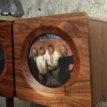 Record Rack Solid Wood Record Cabinet - Walnut - View 4