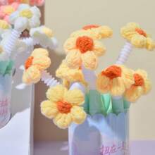 Puff Flower Twisted Pen, Line Drawing Weaving Flower Neutral Pen, Office Gift, Quick-Dry Pen For Exam Practice - Multicolor - View 1