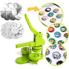 58-mm-Buttonmaschine, DIY-Anstecknadelmaschine, Werkzeug zur Herstellung von Anstecknadeln, Broschen und Abzeichen, Druckknopf-Teile - 58 mm - Übersicht 5