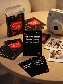 50-Piece Couples Card Game - Romantic Date Night Box With Interactive Challenges & Playful Action Tasks, Engaging Two-Player Activity Game Set, Anniversary, Valentine's Day & Birthday Gifts For Him And Her - View 4