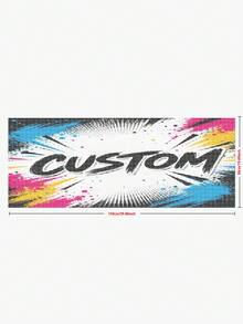 Customized One-Way Vision Rear Window Sticker, Suitable For SUV, Truck, RV, Car Rear Window, Store Window, Self-Adhesive, Waterproof, UV Resistant, Can Upload Logo, Image, Text And Other Files For Printing - Multicolor - View 8