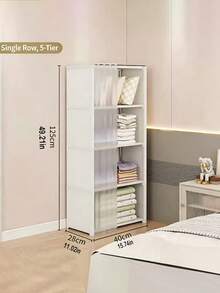 1pc Multi-Functional Easy Install Minimalist Clothing Storage Cabinet, Bookshelf Dust-Proof Storage Rack, Suitable For Office, Classroom, Living Room, Bedroom, Dormitory, Multiple Sizes Available, Teacher's Day, Christmas, New Year Gift Recommendation, Large Capacity, Premium - Multicolor - View 7