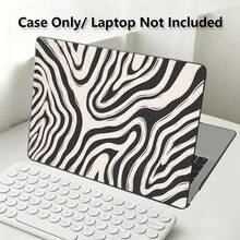 1pc Protective Case, Black & White Zebra Stripe UV Printed Pattern, Laptop Protective Sleeve, Minimalist Lightweight Durable Protective Case Suitable For 13 Inch Neo Laptop Protective Case A3404 Model/ Air Pro 13.3 13.6 14.2 15.3 16.2 Inch/ Matebook D14/D16 - View 1