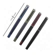 Vintage Vertical Strip Metal Fountain Pen Elegant Business Signature Pen Birthday Gift For Colleague Family - 6052 - View 2