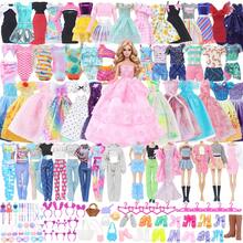 50pcs Doll Clothes & Accessories Set, Including 2 Princess Dresses, 3 Skirts, 2 Swimsuits, 2 Shorts, 3 Casual Outfits, 18 Accessories, 10 Hangers, 10 Pairs Of Shoes, Gift Box Set For 11.5 Inch Dolls (Doll Not Included) - Multicolor - View 1