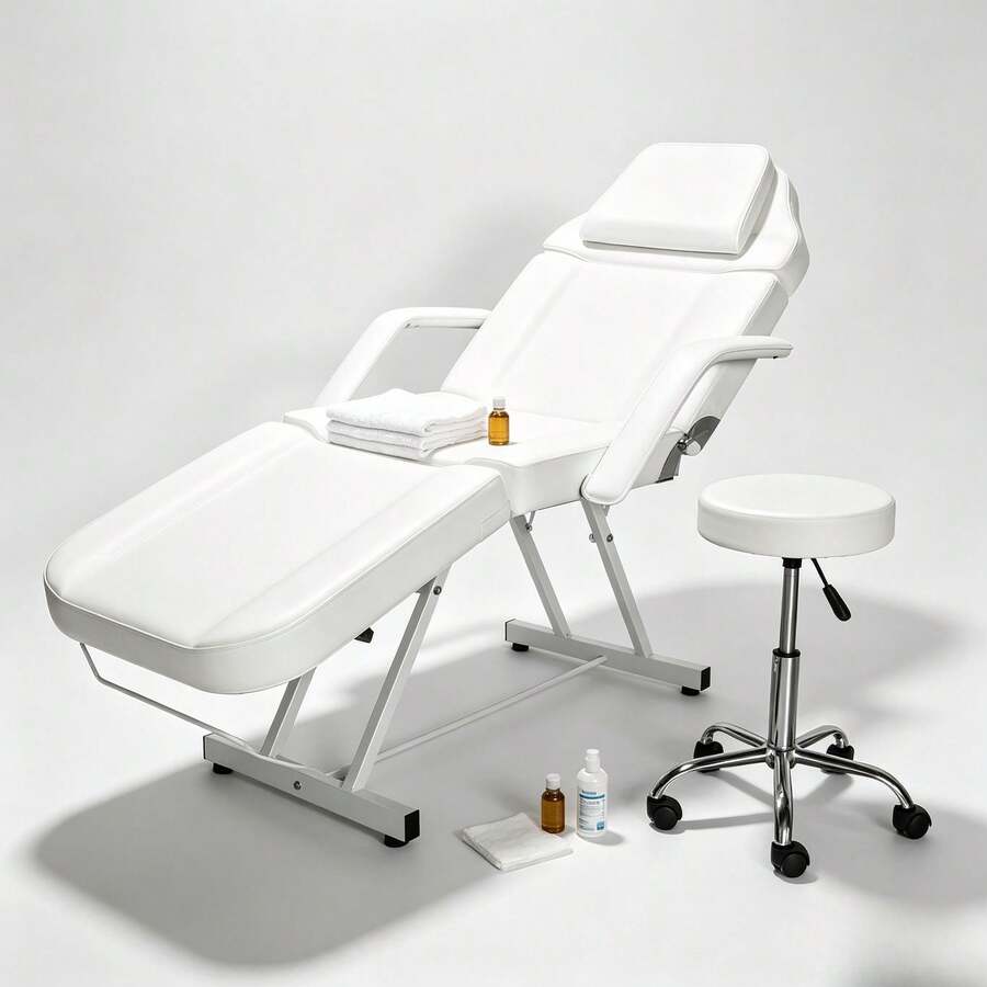 Spa Massage Table - White - View 1