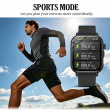 QAGSFLC [Jam Tangan Pintar] Jam tangan pintar layar sentuh definisi tinggi 1,83 inci, dilengkapi dengan baterai berkinerja tinggi 180mAh dan tali silikon, dengan lampu LED, cocok untuk pria dan wanita. Mendukung panggilan/menjawab nirkabel, penghitung langkah, berbagai mode olahraga luar ruangan, pengingat panggilan/olahraga, alarm, kontrol musik nirkabel, kontrol kamera, baterai isi ulang, fungsi nirkabel, cocok sebagai hadiah untuk teman, pasangan, orang tua, dan kolega. - MultiWarna - View 4