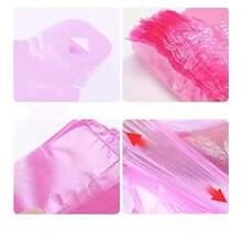 50/100pcs Plastic Shopping Bags With Handles, Leak-Proof And Waterproof, Multi-Functional Vest-Style Storage Bags, Suitable For Groceries, Retail And Restaurants - Multicolor - View 5