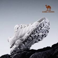 CAMEL CROWN Sepatu Hiking Wanita Ringan dan Bernapas, Sepatu Olahraga Luar Ruangan, Anti Selip, Musim Semi/Panas - Abu putih - View 5