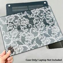 1pc Protective Case, Black & White Lace Print UV Printed Pattern, Laptop Protective Cover, Minimalist Lightweight Durable Protective Case Suitable For 13-Inch Neo Laptop Protective Case A3404 Model/ Air Pro 13.3 13.6 14.2 15.3 16.2 Inch/ Matebook D14/D16 - View 9