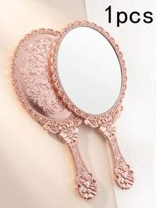 1/4/10/20pcs Vintage Handheld Makeup Mirror Set, With Gold/Silver/Rose Gold Small Embossed Design, Portable Makeup Mirror, This Small Embossed Mirror Is Perfect For Princess Theme Party And Travel - Multicolor - View 10
