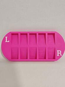 1pc Nail Art Tip Sorting Tray, Nail Tip Storage Organizer Rack, Professional Nail Artist Use, Suitable For Salon And Home Nail Art Supplies Display Rack - Multicolor - View 12