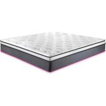 Colchón King Size Híbrido 28 cm 190x200x28 cm | Muelles ensacados + Espuma viscoelástica con Eurotop | Firmeza Media Hipoalergénico y Antiácaros | Colchón en Caja con 5 Años de Garantía | para Dormir Mejor - Gris - Ver 5