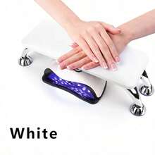 1pc U-Shaped Adjustable Nail Arm Rest, White PU Leather Manicure Hand Support, Height And Angle Adjustable, Non-Slip Base, Easy To Clean Portable Nail Artist Supplies, Suitable For Gel Polish, Acrylic Nails, Nail Extensions And Salon Workstations - Multicolor - View 15