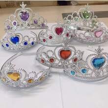 8pcs Heart Crown Set, Multi-Color Assortment, Holiday Party, Costume Props - Multicolor - View 4