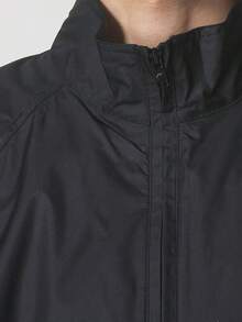 Nike Jaket Pria Model Baru Serbaguna Kasual Minimalis Berkerah Tegak untuk Olahraga - Hitam - View 4