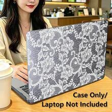 1pc Protective Case, Black & White Lace Print UV Printed Pattern, Laptop Protective Cover, Minimalist Lightweight Durable Protective Case Suitable For 13-Inch Neo Laptop Protective Case A3404 Model/ Air Pro 13.3 13.6 14.2 15.3 16.2 Inch/ Matebook D14/D16 - View 4
