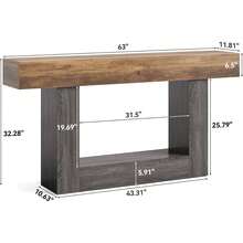 Sofa & Console Tables - Coffee Brown - View 10