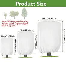 Winter Plant Freeze Protection Covers With Drawstring Zipper Large Frost Cloth Plants Jacket Tree Cover Reusable Plant Growing Blanket For Outdoor Plants Shrub Potted Plants - Protective Cover - View 3