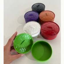 1 hộp đựng hình hộp tròn Macaron, đồ trang trí giảm căng thẳng để bàn, phù hợp cho thanh thiếu niên và người lớn - Nhiều màu - Xem 1