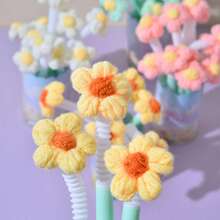 Puff Flower Twisted Pen, Line Drawing Weaving Flower Neutral Pen, Office Gift, Quick-Dry Pen For Exam Practice - Multicolor - View 5