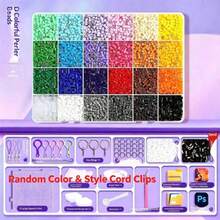 1pc-MAR0 Same Color 3D Fusion Pixel Art Puzzle Toy DIY Educational Gift For Girls And Boys Birthday Holiday Perfect Gift [Random Color Lanyard/Chain Style] - Multicolor - View 7
