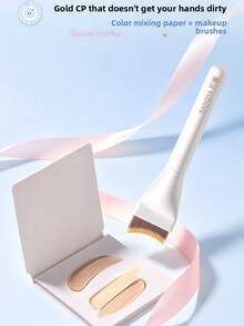 OBOVAY Bona Blue Bubble Foundation Set, Complete Makeup Kit With Cushion Puff + Disposable Color Mixing Paper + Seamless Foundation Brush + Storage Box, Dry And Wet Use, Non-Absorbent, Smooth And Fine Application, Essential For Halloween, Christmas, Party Makeup, Portable Makeup Tools For Beginners And Makeup Artists, Perfect For Dating, Travel, Holiday Touch-Ups, Cotton Candy Makeup Puff - Multicolor - View 7