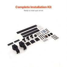 Kit de Rieles para Puertas Corredizas Plegables de Granero, con Montaje Superior, Deslizamiento Suave y Silencioso, Fácil de Instalar, para Dos Puertas de Armario, Lavandería, 914 x 40 x 6 mm - 4,8 kg - Ver 7