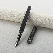 Vintage Vertical Strip Metal Fountain Pen Elegant Business Signature Pen Birthday Gift For Colleague Family - 6052 - View 3
