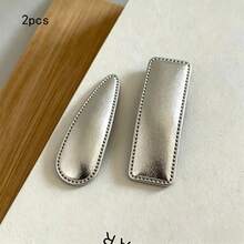 8pcs Silver Fashionable Hair Clips, Suitable For Everyday Use - Multicolor - View 7