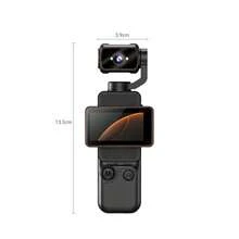 Cámara digital portátil de mano con pantalla giratoria abatible, rotación frontal/trasera de 180°, rotación derecha de 90°, compatible con flash, disparo nocturno, enfoque automático, modo paisaje/retrato, tarjeta SD integrada de 64GB y batería de 1000mAh - Ver 2