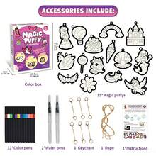 Magic Puffy Paint 3D Art,Cute Bunny Theme,Ages 4-10 Mess-Free Paint By Number Craft For Kids,DIY Color & Inflate Activity, Creative Holiday Gifts Suitable For Boys And Girls - Multicolor - View 10