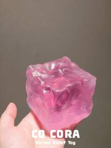 [Squishy] Glacier Giant Transparent Cheese Ruirui Squeeze Toy, Multi-Texture Soft Mochi Stress Relief Toy, Slow Rebound Pressure Relief Sensory Toy Decoration, Anxiety Relief Hand Fidget - Multicolor - View 6