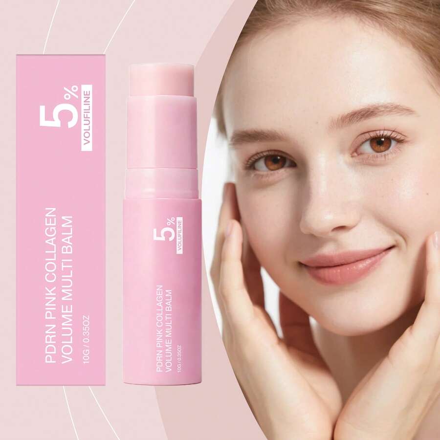 Bálsamo Multi Volumen Colágeno Rosa PDRN 5%, Reafirma la Piel, Antiedad, Mejora Elasticidad Facial - Hyaluronic Acid - Ver 1