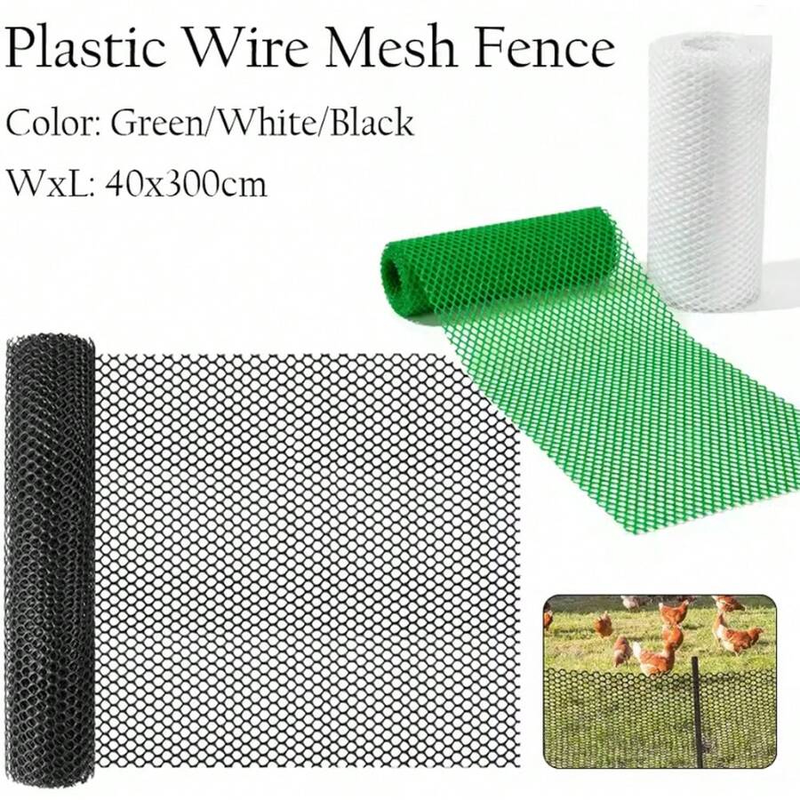 Pet Cat Balcony Fall Prevention Net, Garden Fence Net, Window Plastic Lattice Net, Children's Stair Safety Net - Green - View 1