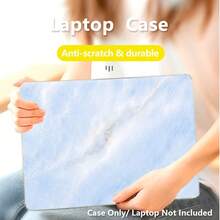 1pc Protective Case, Fresh Blue Watercolor Marble Pattern UV Printed, Laptop Protective Cover, Minimalist Lightweight Durable Protective Case Suitable For 13 Inch Neo Laptop Protective Case A3404 Model/ Air Pro 13.3 13.6 14.2 15.3 16.2 Inch/ Matebook D14/D16 - View 2