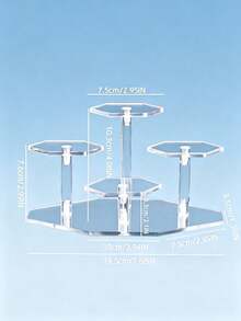 Hexagonal Tiered Acrylic Display Stand,Multi-Tier Design For Space-Saving Storage, Efficiently Organizing Coffee Gear, Cups, And Kitchen Clutter. Build A Cozy Coffee Nook, Instantly Turning The Corner Into Both Storage And Display Space - Diamond-shaped Rack - View 14