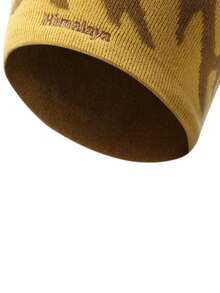 CAMEL CROWN Pure Wool Knitted Beanie, Windproof Warm Hat For Hiking, Winter Skull Cap - Corn Yellow - View 4