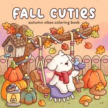 GDTME Autumn Paper Cutting: Children's Coloring Book, 24 Pages Of Cute Simple Window Flower Doodles, Easy To Color, Relaxing Entertainment, Suitable Birthday Gift, Unique Back To School Stationery, New Year And Christmas Gift, 20x20cm, Hana Design - Autumn Paper Cutting - View 8