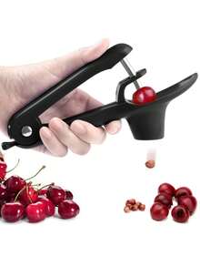 Cherry Pitter, Heavy Duty Stainless Steel Pitting Tool, Portable Cherry Pitter With Lock Design, Cherry Jam Pitting Tool - Multicolor - View 8